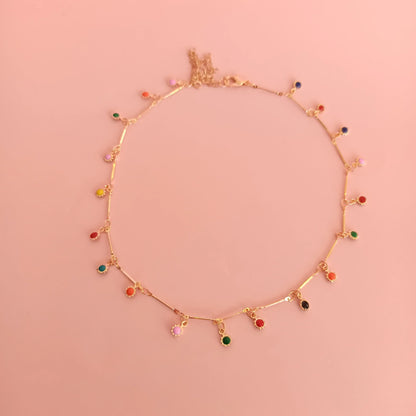 Collier ras de cou en alliage de zinc